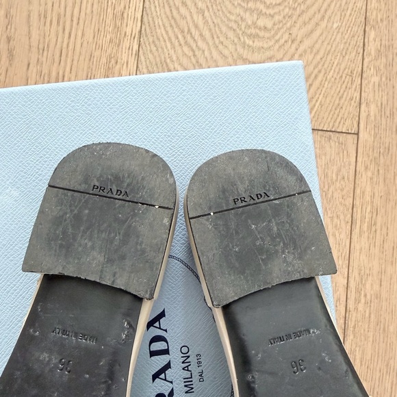 Prada Women's Beige Quilted Mules - Picture 5 of 7